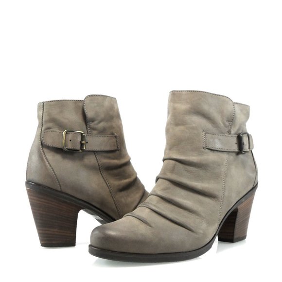 NIB$340 Paul Green Joellen Leather Slouch Buckle Ankle Bootie Western Boot 6 8.5 - Picture 4 of 12